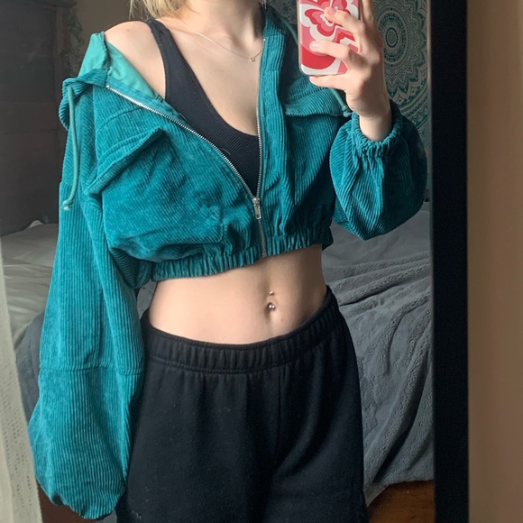 Corduroy Cropped Jacket - Picture 3 of 6